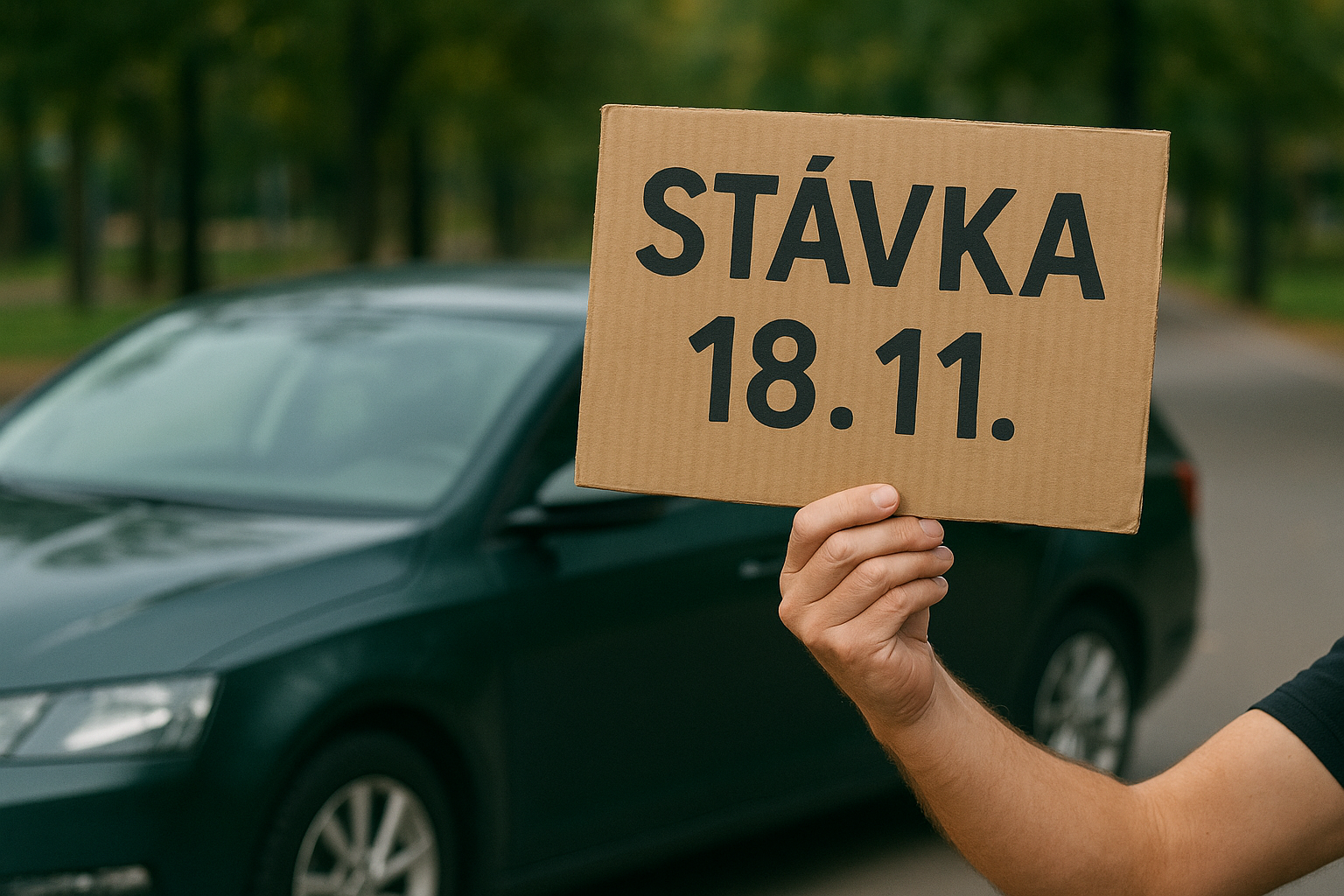 Stávka řidičů Boltu 18.11 • 1 Stávka řidičů Boltu 18.11